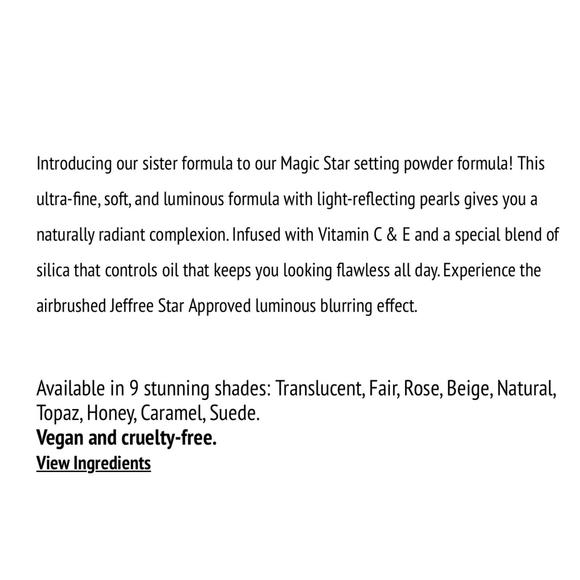 NIB Jeffree Star Magic Star Luminous Setting Powder Caramel Full Size 10g - Picture 9 of 9